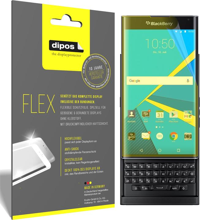 Produktbild Dipos Displayschutzfolie Full-Cover 3D (3 Stück, Blackberry Priv)