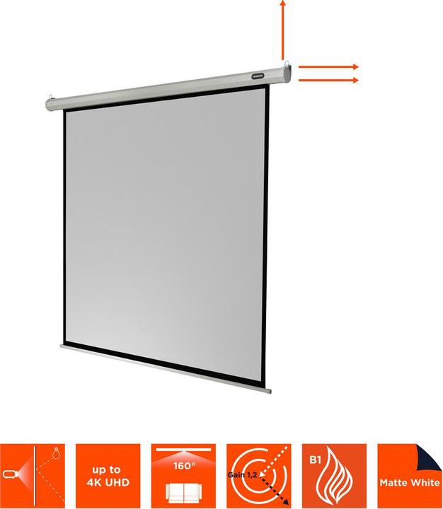 Produktbild Celexon Economy electric screen - Leinwand - Deckenmontage möglich, geeignet für Wandmon (120", 1:1)