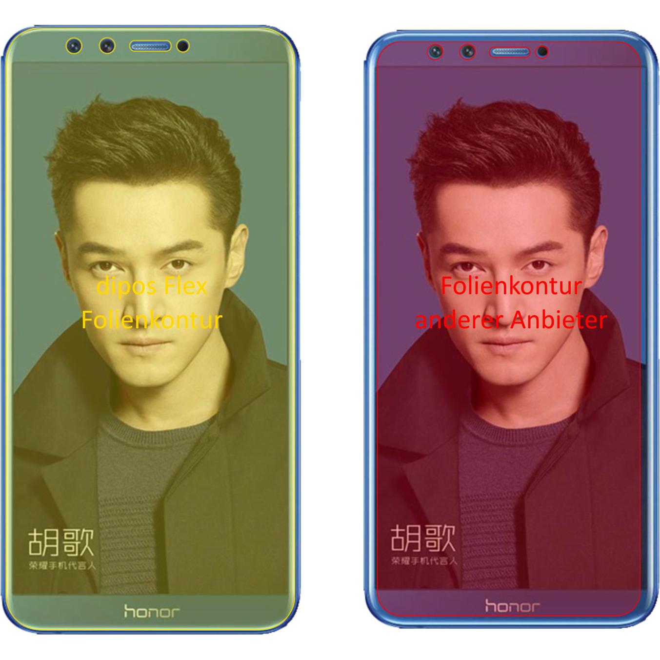 Thumbnail - Dipos Displayschutzfolie Full-Cover 3D (3 Stück, Honor 9 Lite), Smartphone Schutzfolie, Transparent