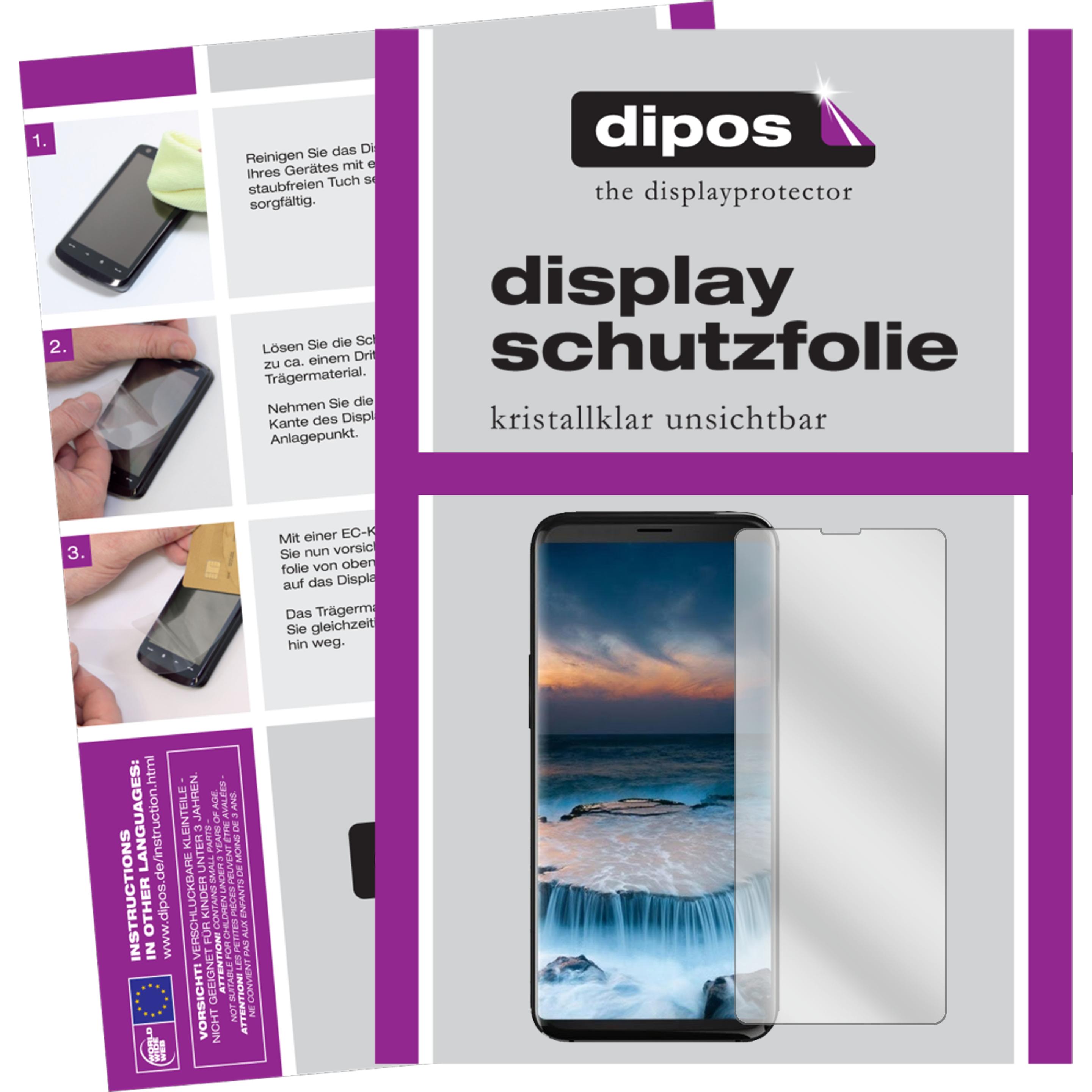 Dipos Displayschutzfolie Crystalclear (2 Stück, Uhans i8 Pro), Smartphone Schutzfolie, Transparent