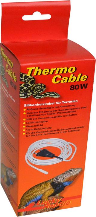 Lucky Reptile Riscaldatore di substrati Heat Thermo Cable 80 W, 6,5 m (80 W)