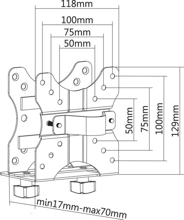 Produktbild Techly ICA-CS 64 Flachbildschirm-Tischhalterung (Tisch)