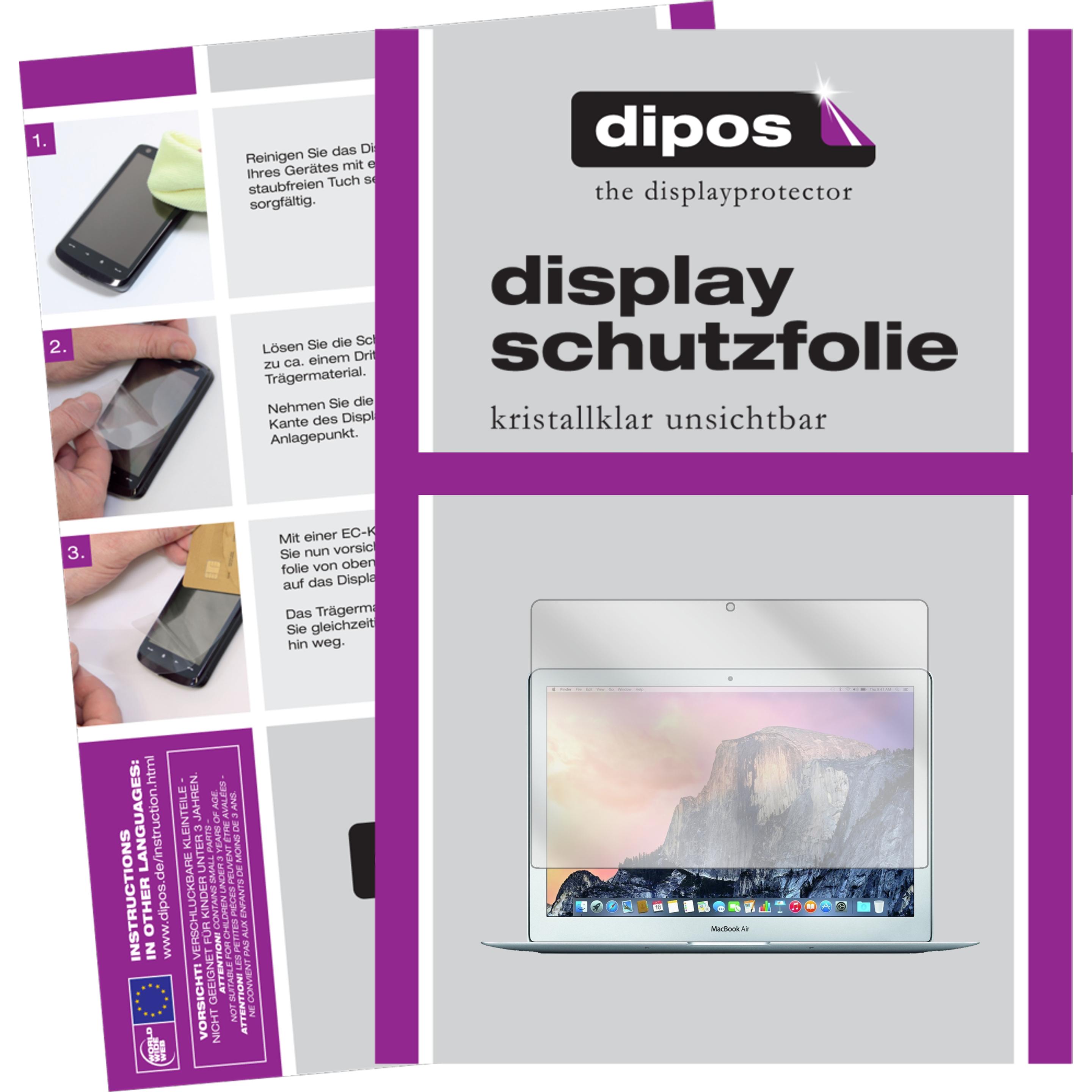 Dipos Displayschutzfolie Crystalclear (13", 16 : 9), Notebook Schutzfolie