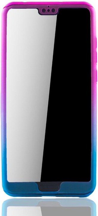 Produktbild König Design Hülle Handy Schutz für Huawei P20 Pro Full Case Cover Displayschutz Bumper Blau (Huawei P20 Pro)