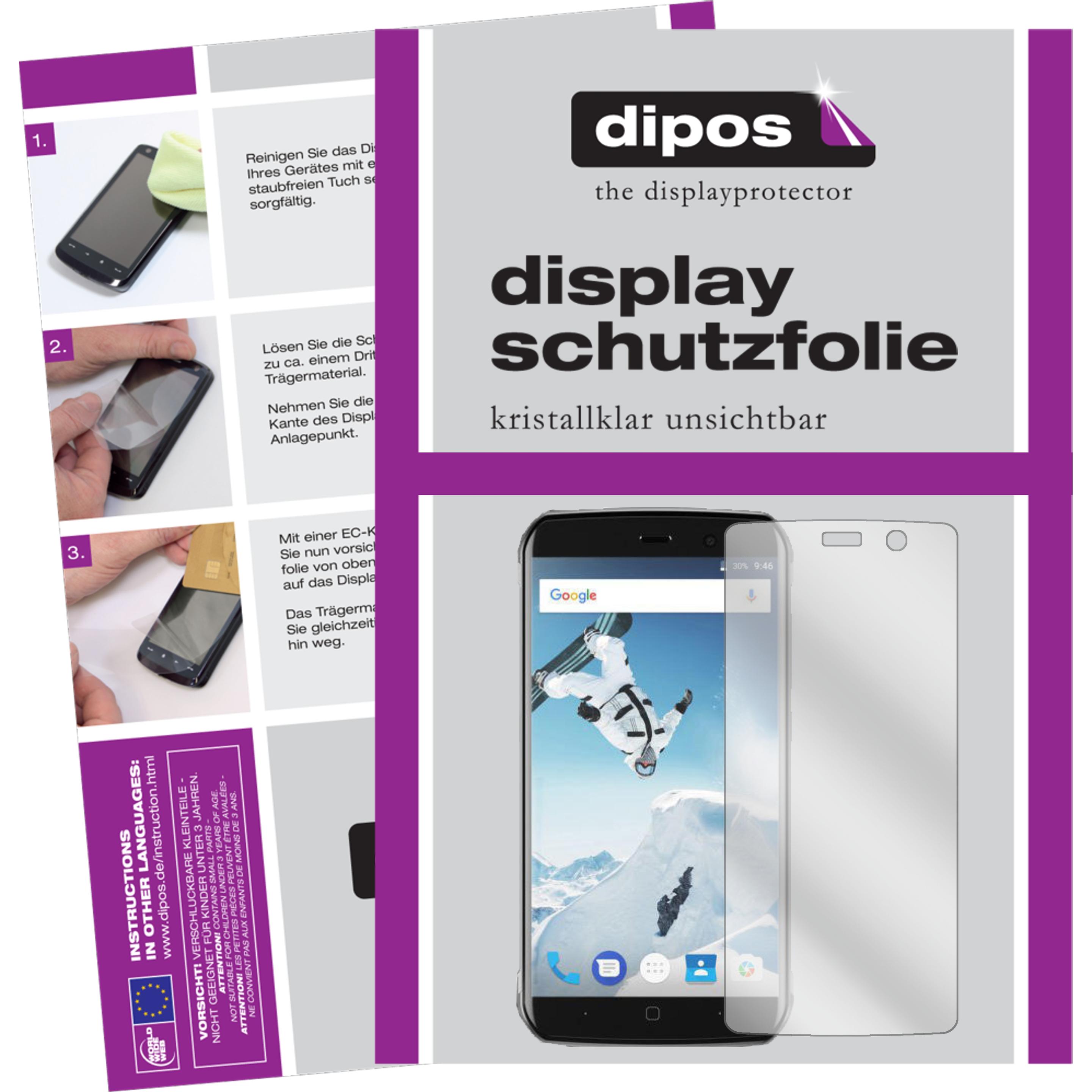 Dipos Displayschutzfolie Crystalclear (6 Stück, Vernee Active), Smartphone Schutzfolie, Transparent