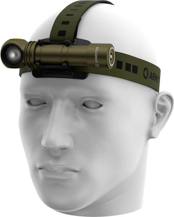 Actual product image ArmyTek Wizard C2 Pro Olive White LED torch with belt clip battery-powered 2500lm 115g (11.20 cm, 2500 lm)