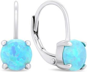 Produktbild Brilio Silver - Charming silver earrings with synthetic opals EA370WLB