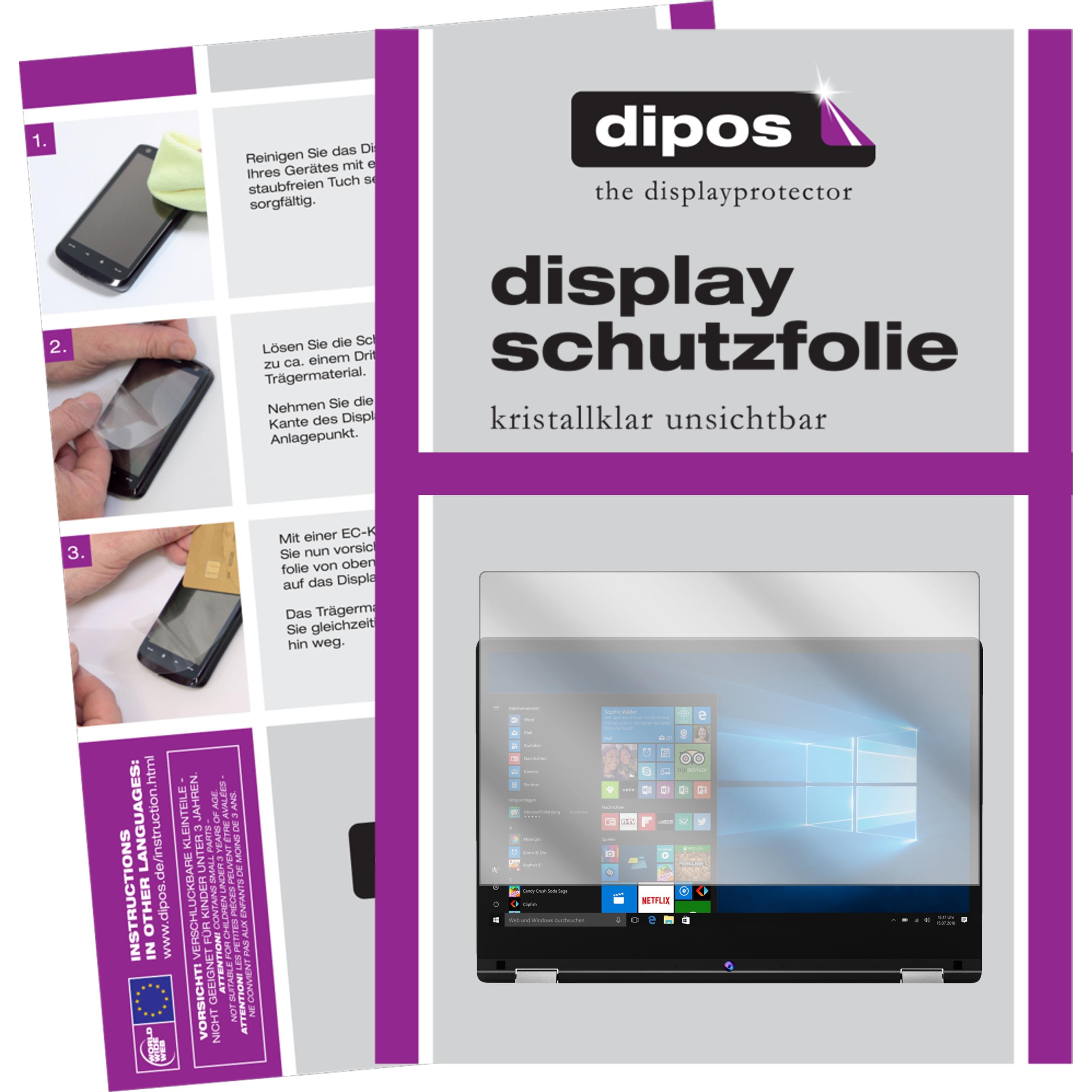 Dipos Displayschutzfolie Crystalclear (2 Stück, Akoya E3216), Tablet Schutzfolie