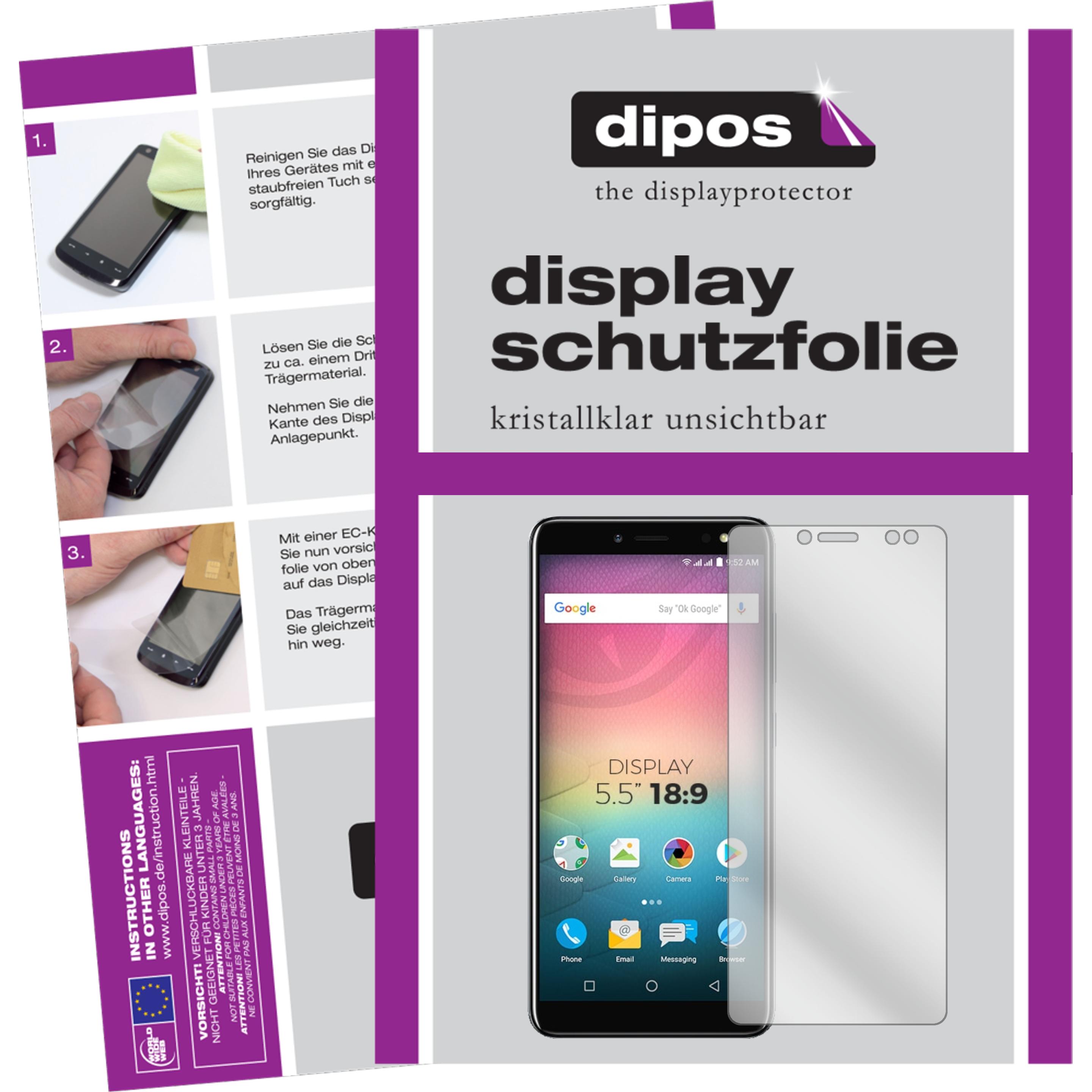 Dipos Displayschutzfolie Crystalclear (1 Stück, Allview V3 Viper), Smartphone Schutzfolie, Transparent
