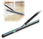 Produktbild Novaliv 3X Badabzieher mit Stiel 60 cm Dusche Metall Badabzieher Dusche Metall XXL breit Fliesen Was