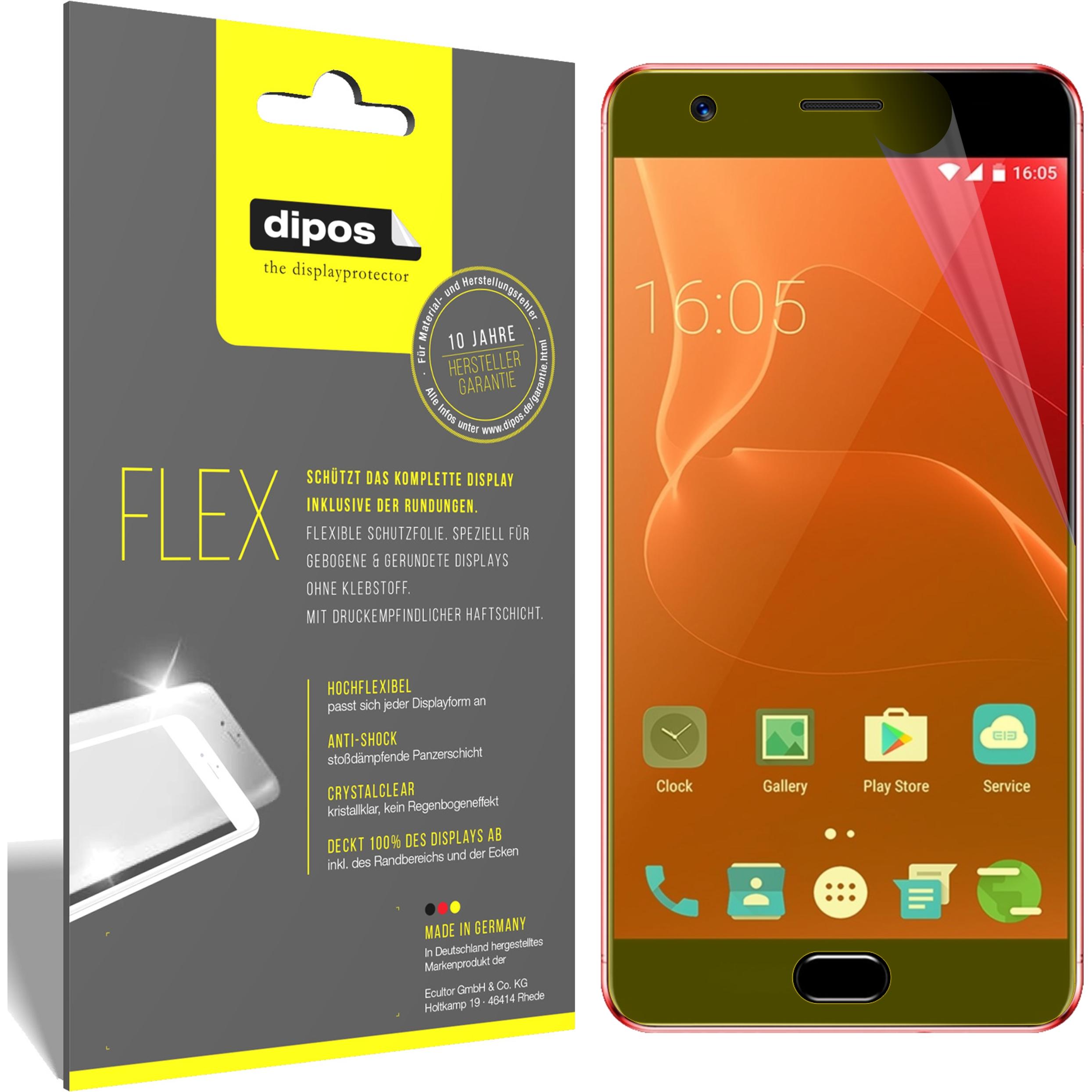 Dipos Displayschutzfolie Full-Cover 3D (2 Stück, Huawei P8 Max), Smartphone Schutzfolie, Transparent