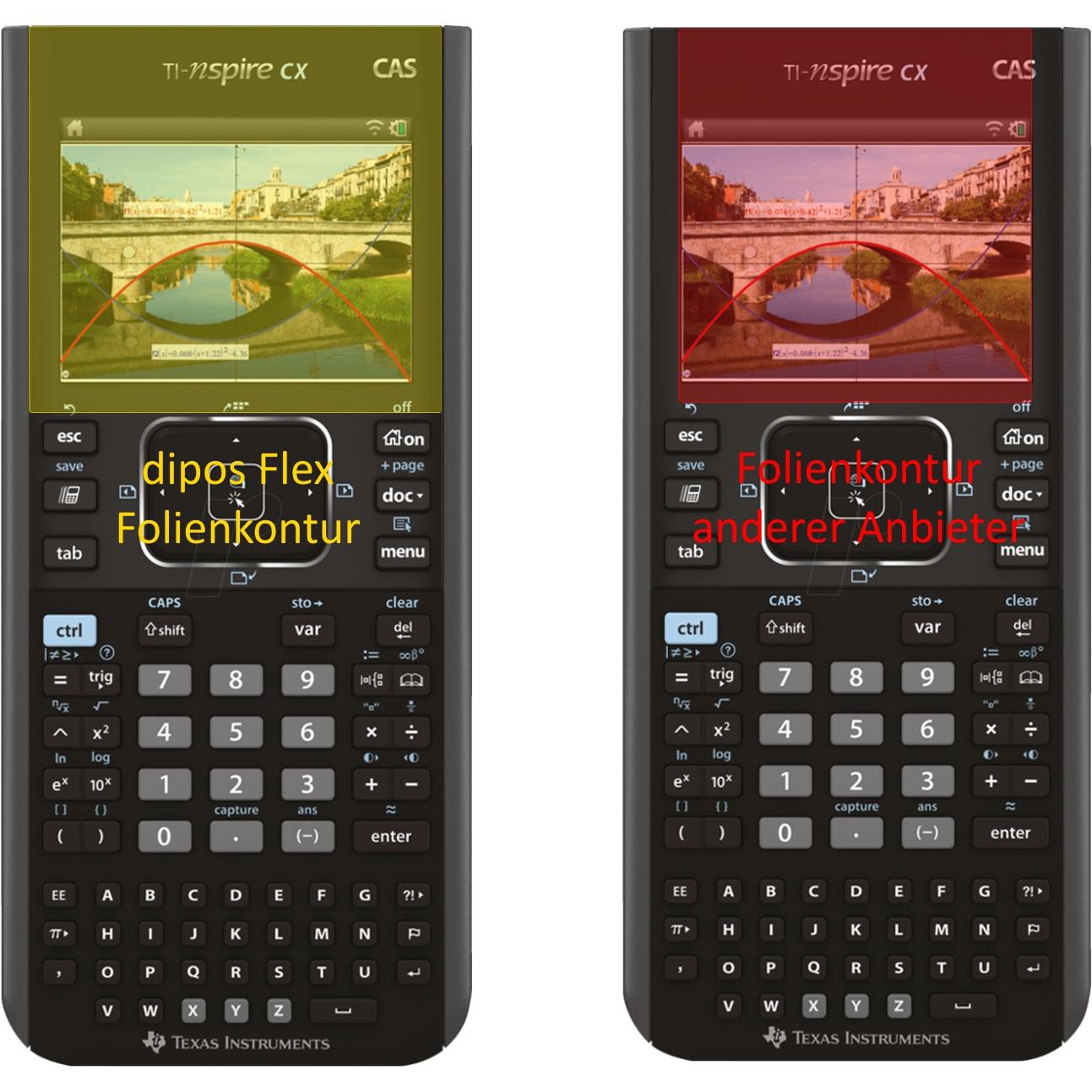 Thumbnail - Dipos, Taschenrechner Zubehör, Displayschutzfolie Full-Cover 3D