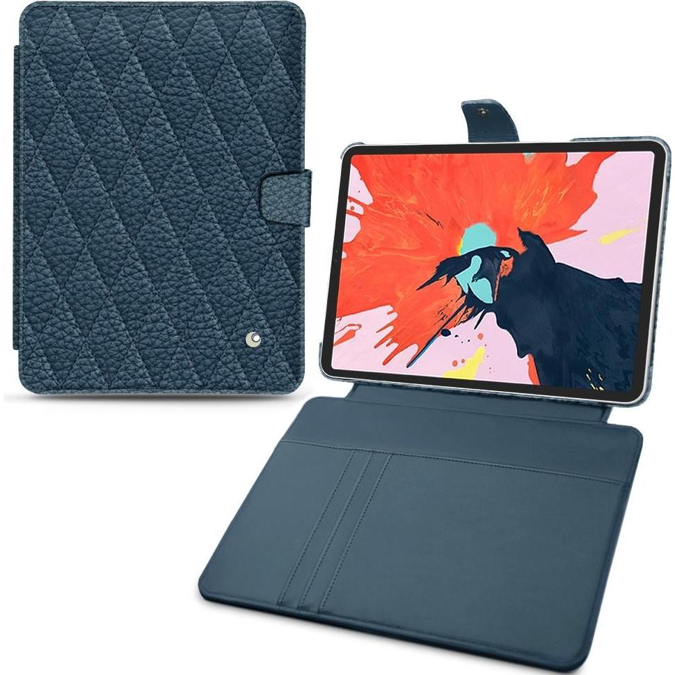 Noreve Lederschutzhülle Wallet (iPad Pro 11 2018 (1. Gen)), Tablet Hülle, Blau