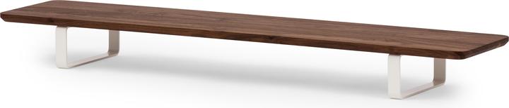 Actual product image Oakywood Desk Shelf - Holzschreibtischaufsatz - aus Massivholz - Walnuss / Weiss -