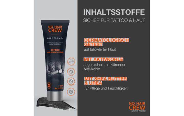 Produktbild No Hair Crew Enthaarungscrème Tattoo Edition 150 ml (150 ml, 1 x)