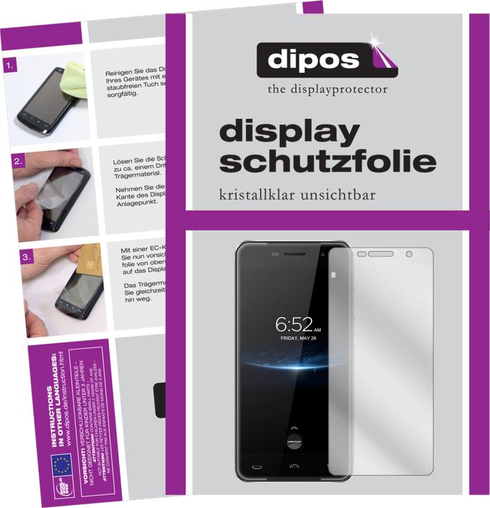 Produktbild Dipos Displayschutzfolie Crystalclear (6 Stück, Homtom HT37 Pro)