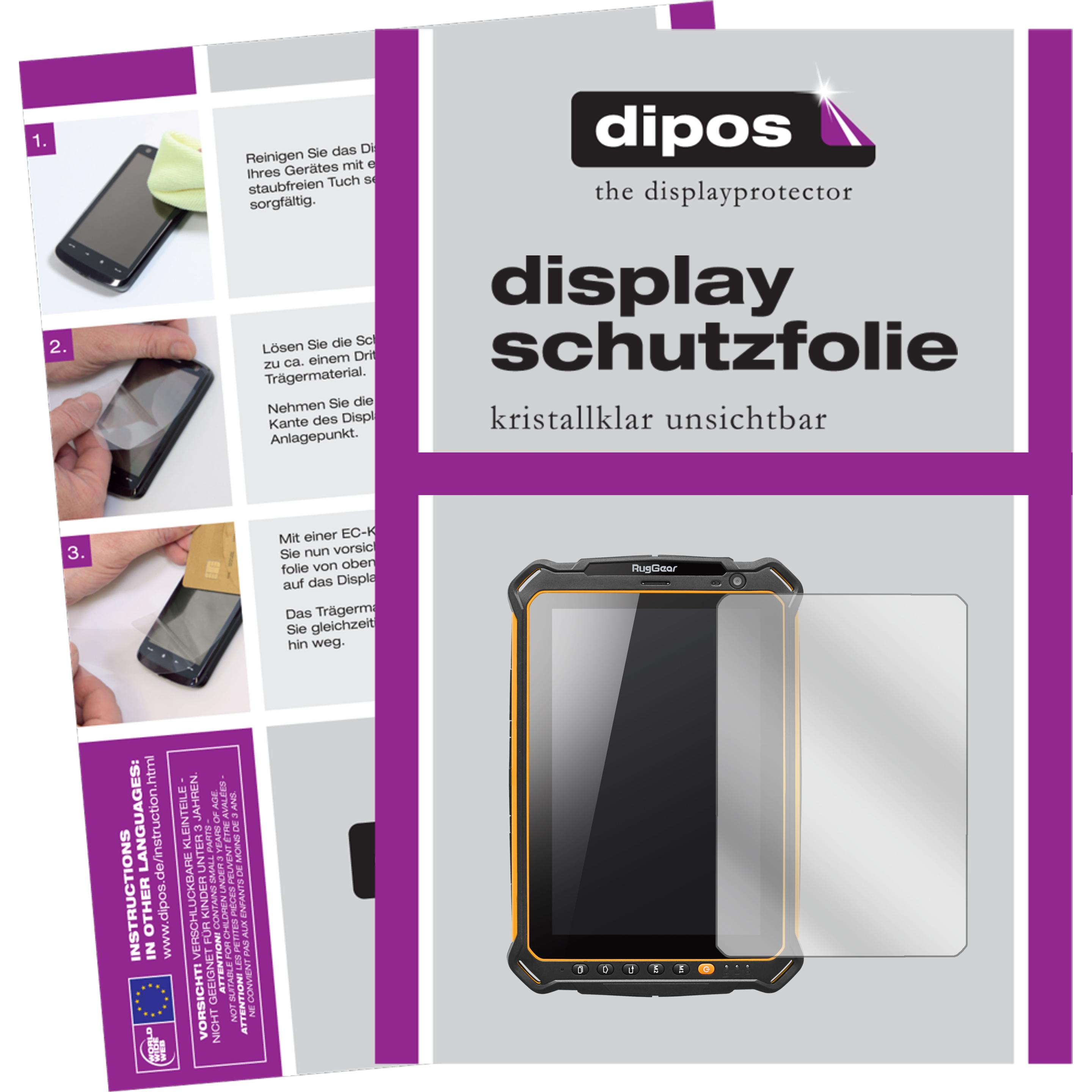 Dipos Displayschutzfolie Crystalclear (2 Stück, RG910), Tablet Schutzfolie