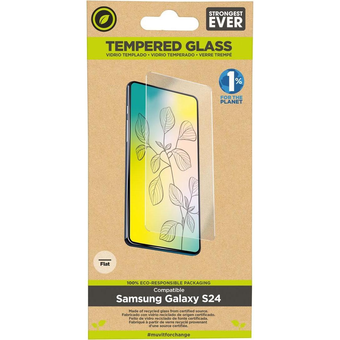 [n]fibrecare Bildschirmschutz fürs Handy Muvit for Change Galaxy S24 Galaxy S24 (Samsung Galaxy S24), Pellicola protettiva smartphone, Trasparente