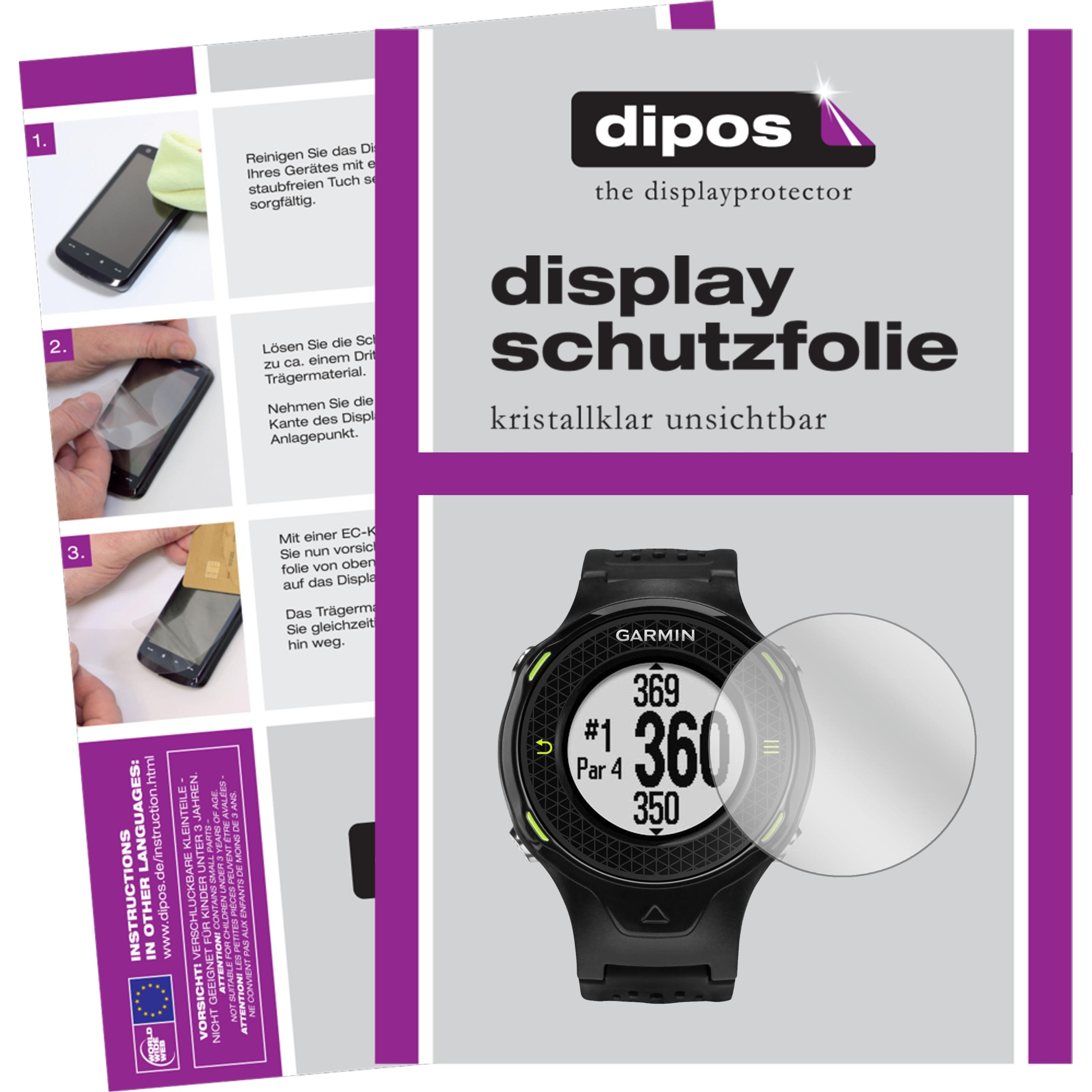 Dipos Displayschutzfolie Crystalclear, Smartwatch Schutzfolie, Transparent
