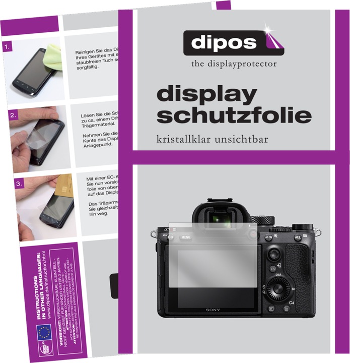 Produktbild Dipos Displayschutzfolie Crystalclear (Displayschutz, Sony A7R III)