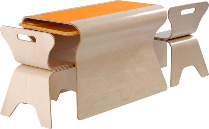 Produktbild Bloom Otto Tische & 2 Stühle -Natural (Kinderstuhl)