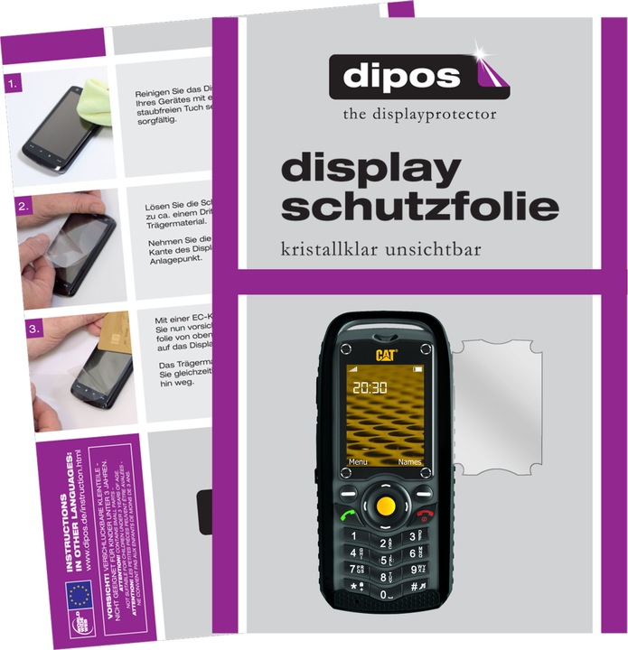 Produktbild Dipos Displayschutzfolie Crystalclear (1 Stück, CAT B25)