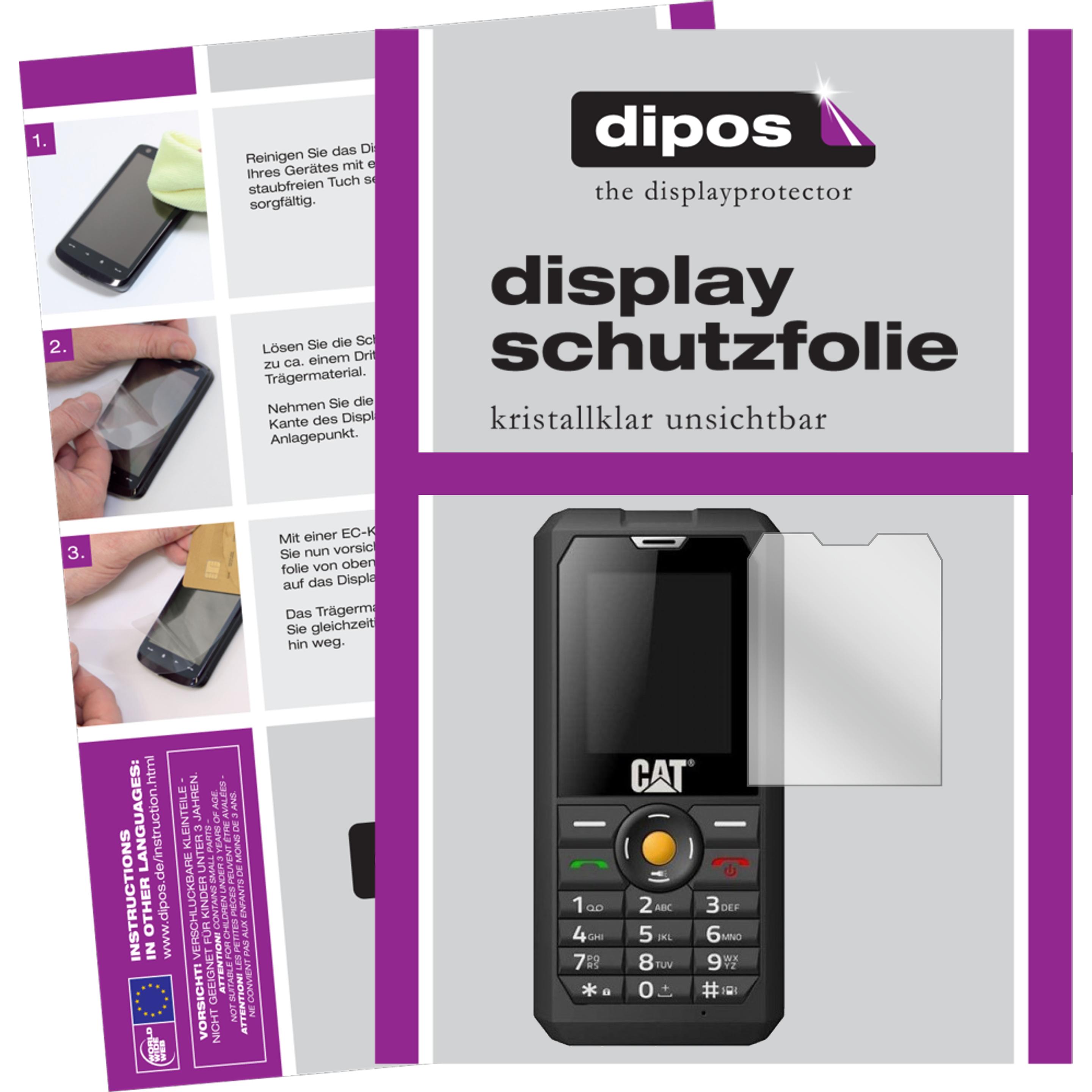 Dipos Displayschutzfolie Crystalclear (2 Stück, Cat B30), Smartphone Schutzfolie, Transparent