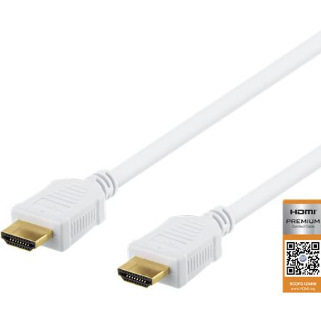 Thumbnail - Deltaco HDMI-1005AD - HDMI med Etherne (0.50 m, HDMI), Video Kabel