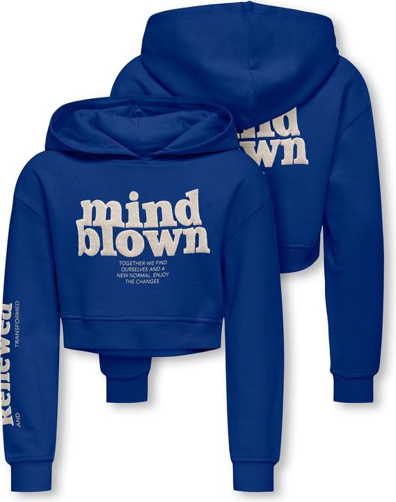 Produktbild Only Normal geschnitten Rundhals Gerippte Ärmelbündchen Tief angesetzte Schulter Sweatshirt Sweatshirt (110, 116)