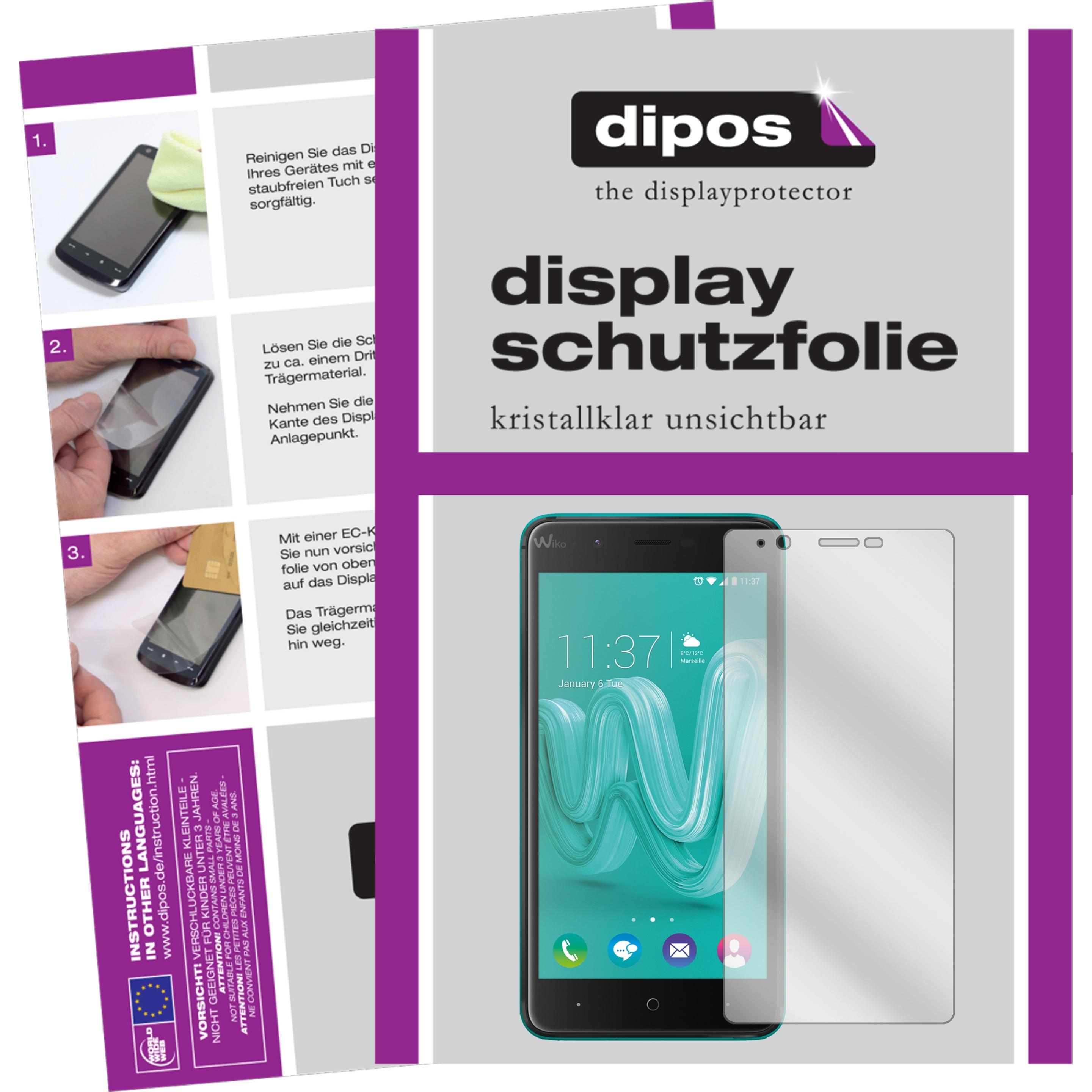 Dipos Displayschutzfolie Crystalclear (2 Stück, Wiko Kenny), Smartphone Schutzfolie, Transparent