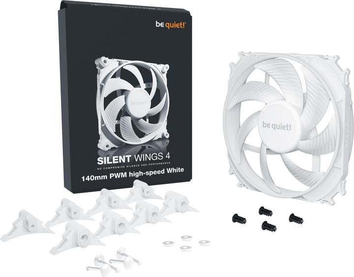Produktbild be quiet! SILENT WINGS 4 White 140mm PWM high-speed (140 mm, 1x)