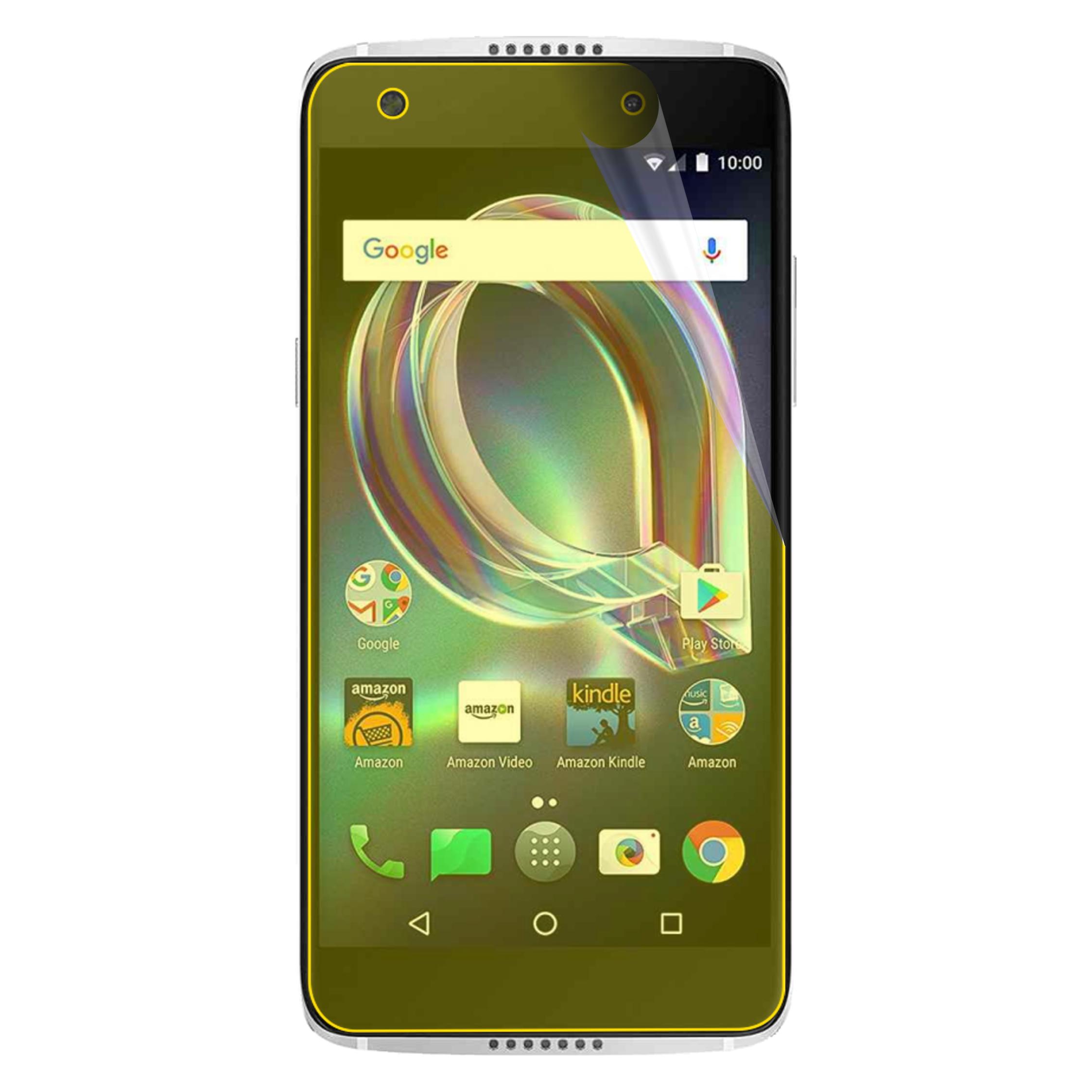 Dipos FLEX 3 Pellicole Protettive Per Alcatel Idol 5s - Copertura Totale Del Display Curvo, Anti-Urto, Trasparenti Con Garanzia 10 Anni (Made In Germany) - 4