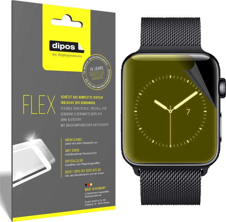 Produktbild Dipos Displayschutzfolie Full-Cover 3D (Apple Watch Series 2, Apple Watch Series 3, Apple Watch Series 1)