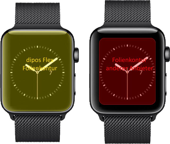 Produktbild Dipos Displayschutzfolie Full-Cover 3D (Apple Watch Series 2, Apple Watch Series 3, Apple Watch Series 1)