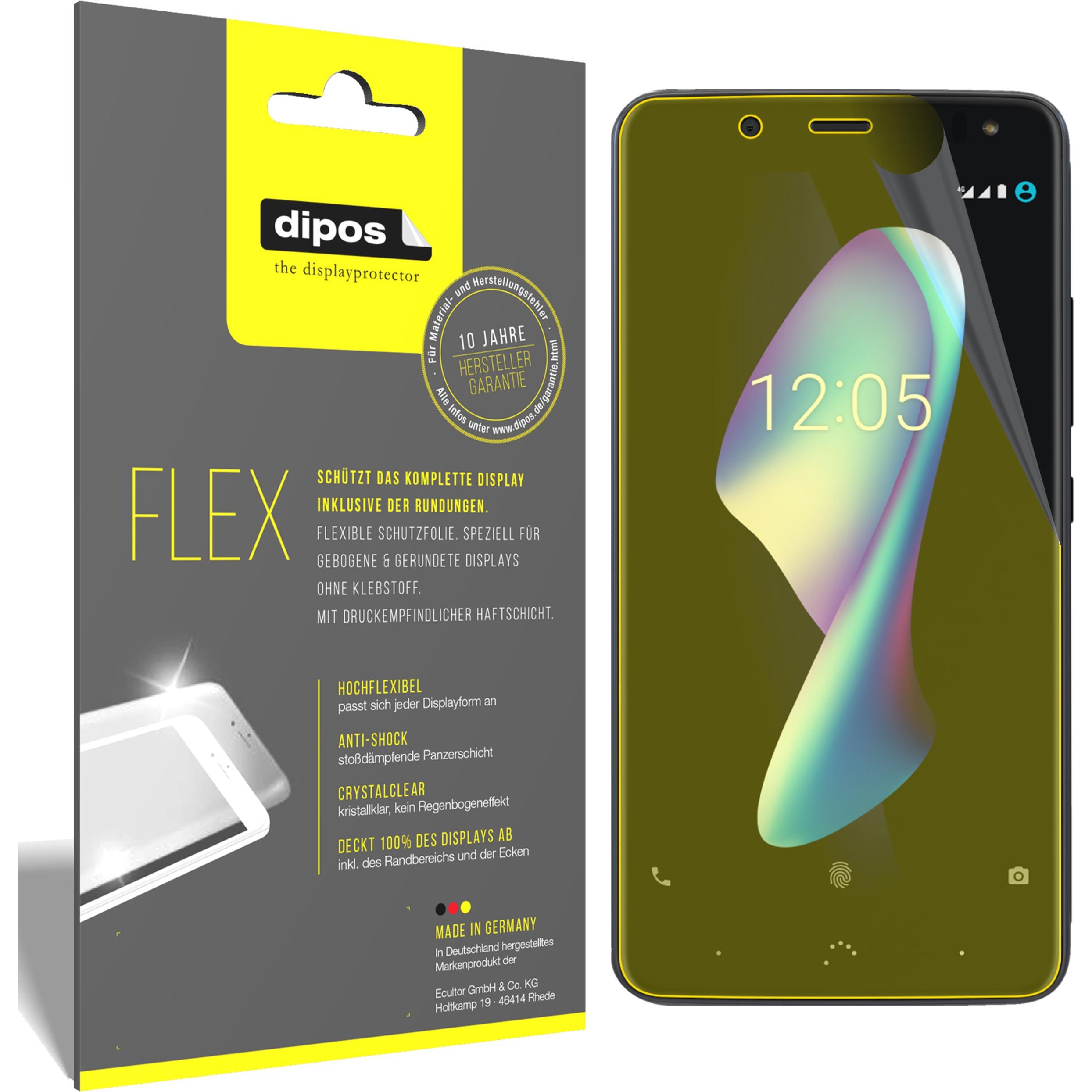 Thumbnail - Dipos Displayschutzfolie Full-Cover 3D (3 Stück, BQ Aquaris V), Smartphone Schutzfolie, Transparent