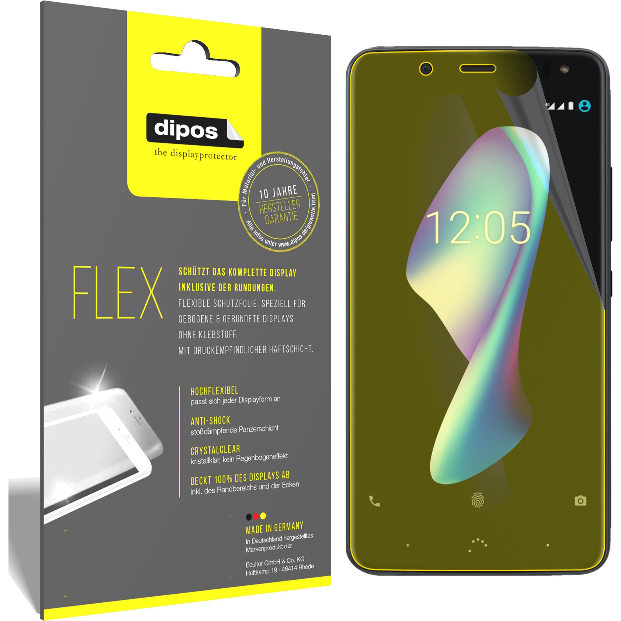 Thumbnail - Dipos Displayschutzfolie Full-Cover 3D (2 Stück, BQ Aquaris V Plus), Smartphone Schutzfolie, Transparent