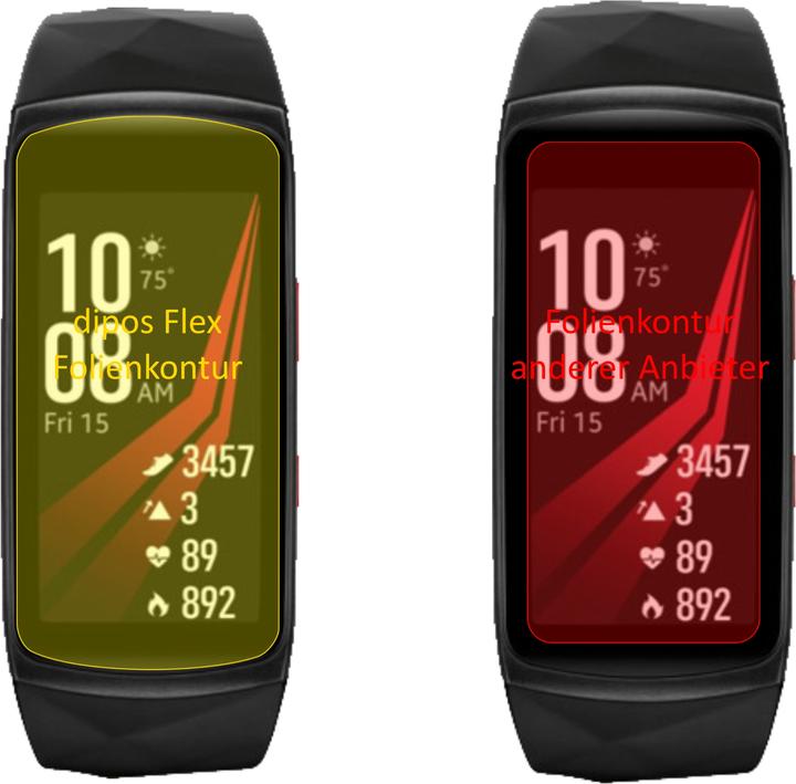 Image du produit Dipos Film de Protection d’écran Full-Cover 3D (Gear Fit 2 Pro)