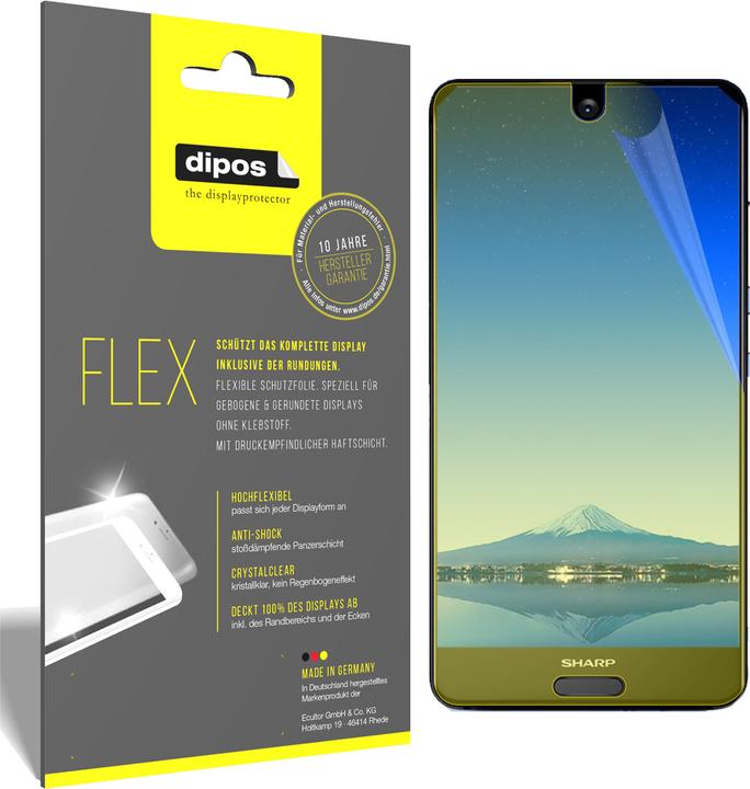 Produktbild Dipos Displayschutzfolie Full-Cover 3D (3 Stk., Sharp Aquos S2)