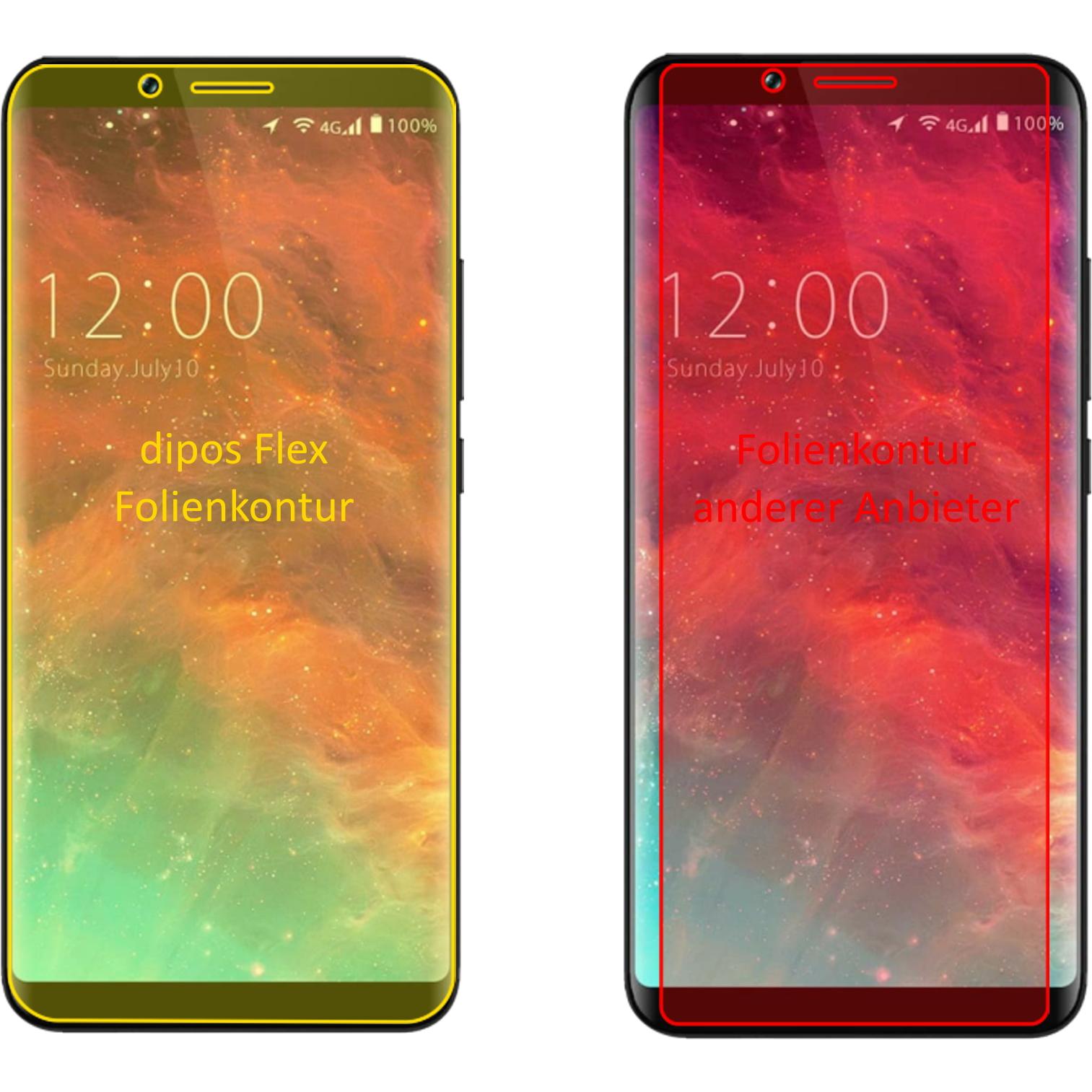 Thumbnail - Dipos Displayschutzfolie Full-Cover 3D (3 Stück, Umidigi S2), Smartphone Schutzfolie, Transparent
