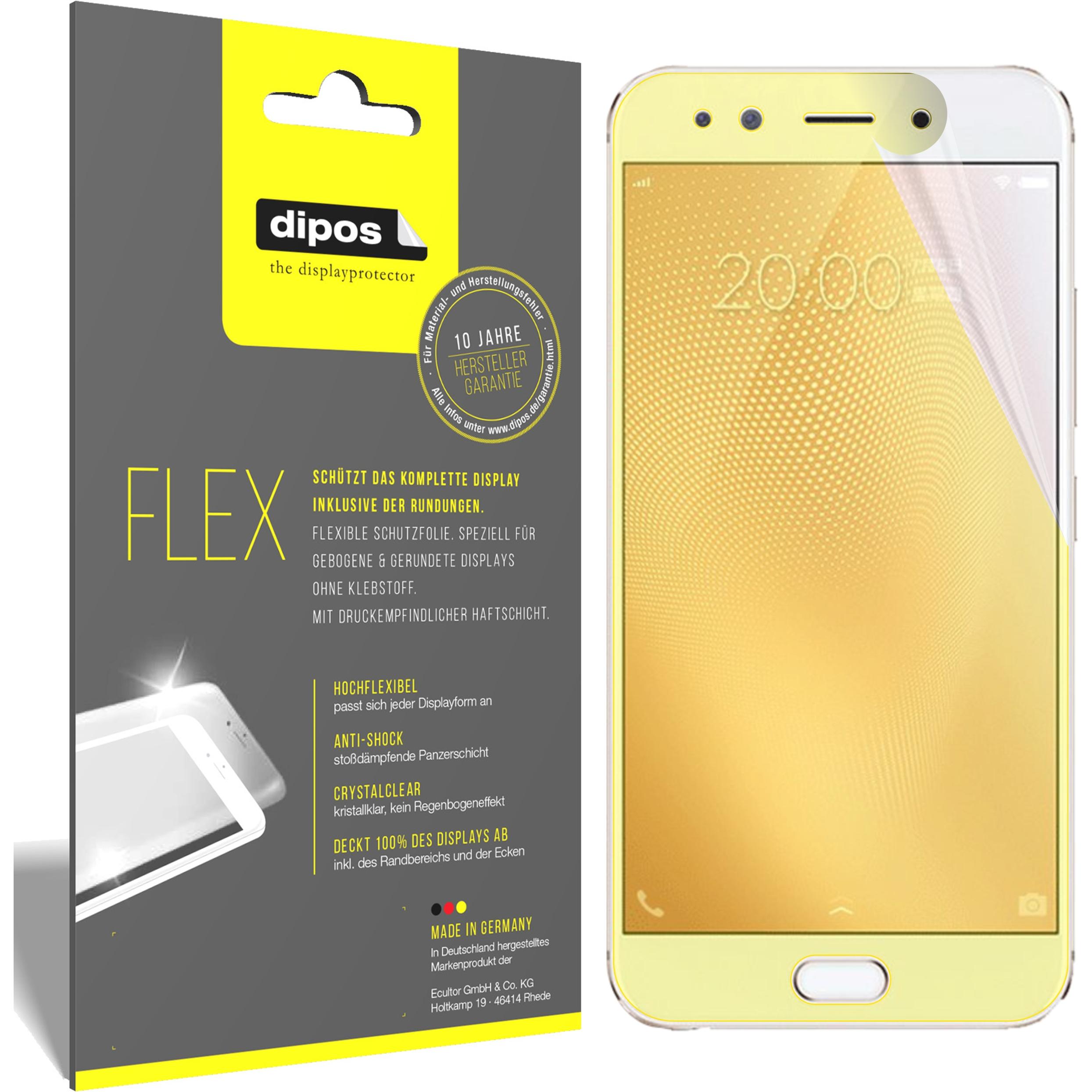 Dipos Displayschutzfolie Full-Cover 3D (3 Stück, Vivo X9s), Smartphone Schutzfolie, Transparent