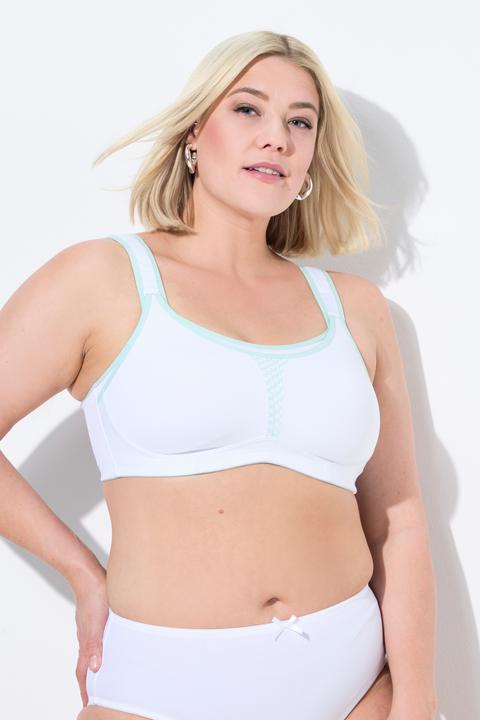Produktbild Ulla Popken Sport-BH, ohne Bügel, Mikrofaser, Netz-Einsatz, Cup C-D (85 C)