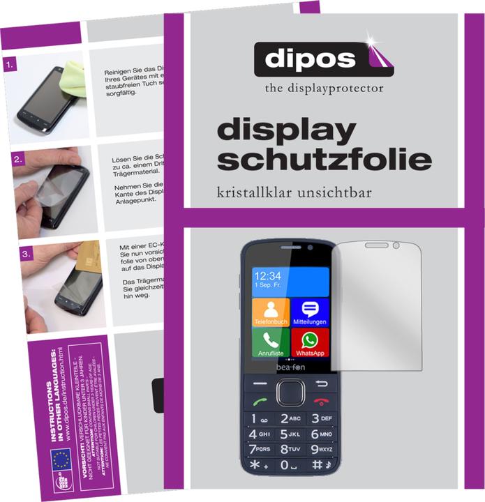 Actual product image Dipos Screen Protector Crystalclear (2 Piece, Beafon SL820)