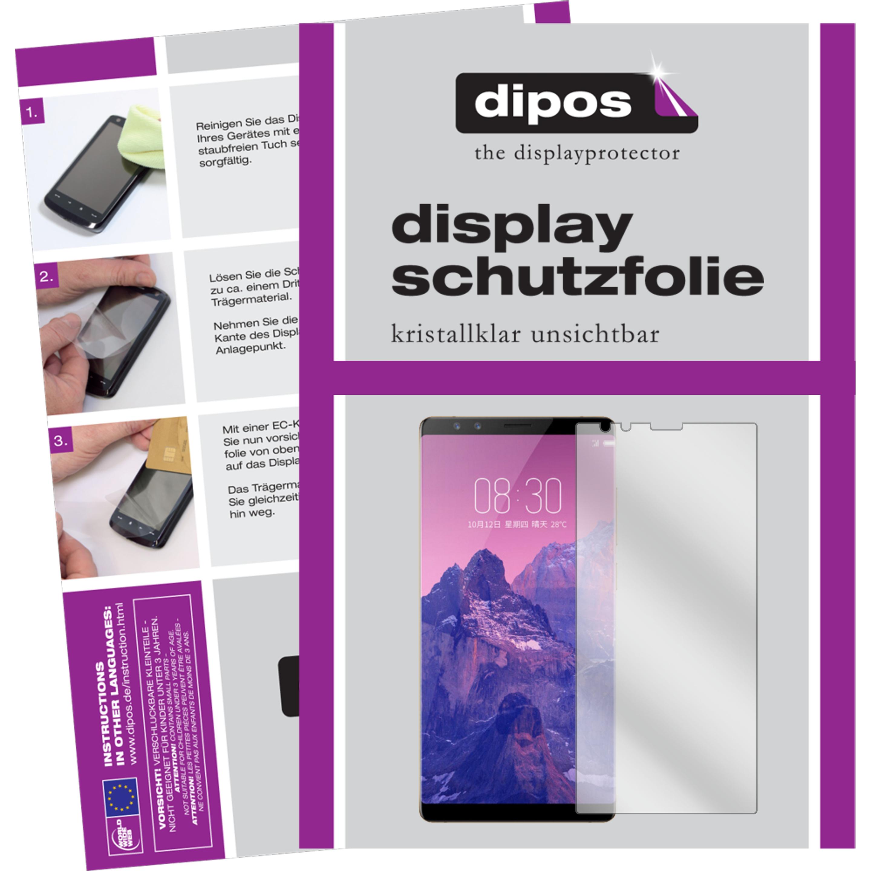 Thumbnail - Dipos Displayschutzfolie Crystalclear (2 Stück, ZTE Nubia Z17S), Smartphone Schutzfolie, Transparent