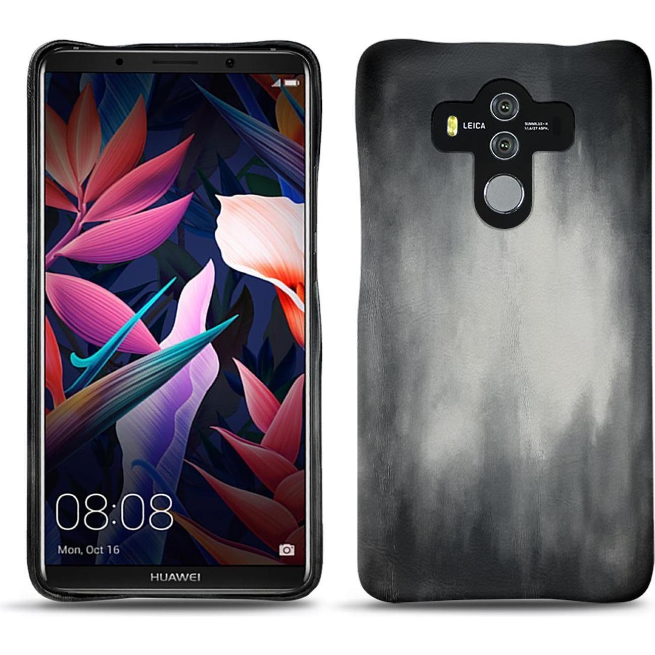 Noreve Lederschutzhülle (Huawei Mate 10 Pro), Smartphone Hülle, Grau