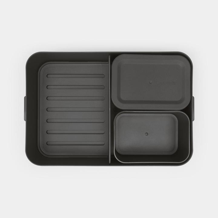 Productafbeelding Brabantia Lunchbox Make & Take 25,5 x 16,7 x 6,2 cm, Donkergrijs