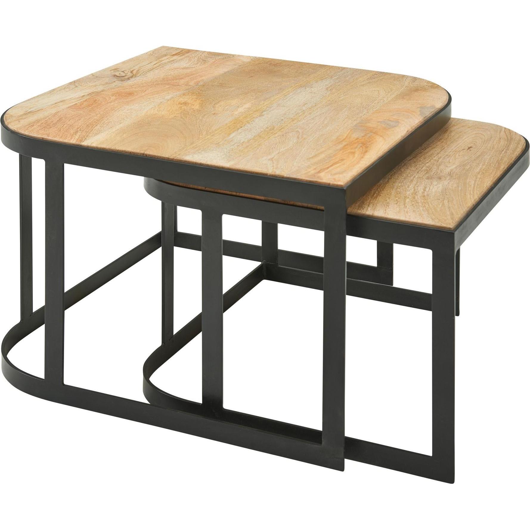 FineBuy, Couchtisch + Beistelltisch, Ryann (60 x 60 x 40 cm)