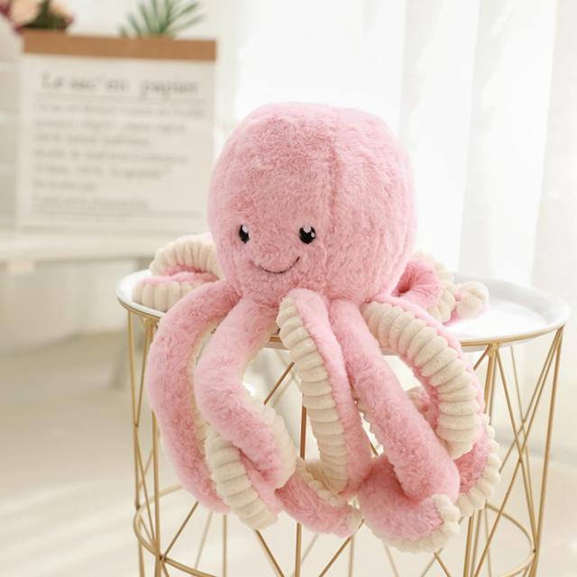 Thumbnail - Tinisu Oktopus Kuscheltier - 18 cm pinkes Plüschtier Tintenfisch Stofftier (18 cm)