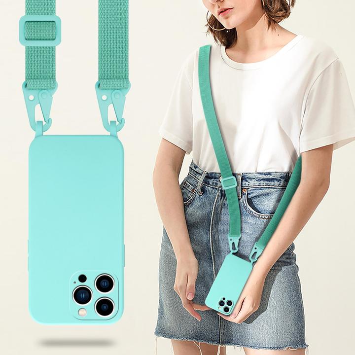 Actual product image Cadorabo Mobile Phone Chain for Apple iPhone 14 PRO MAX in TPU Mobile Phone Chain Liquid Style