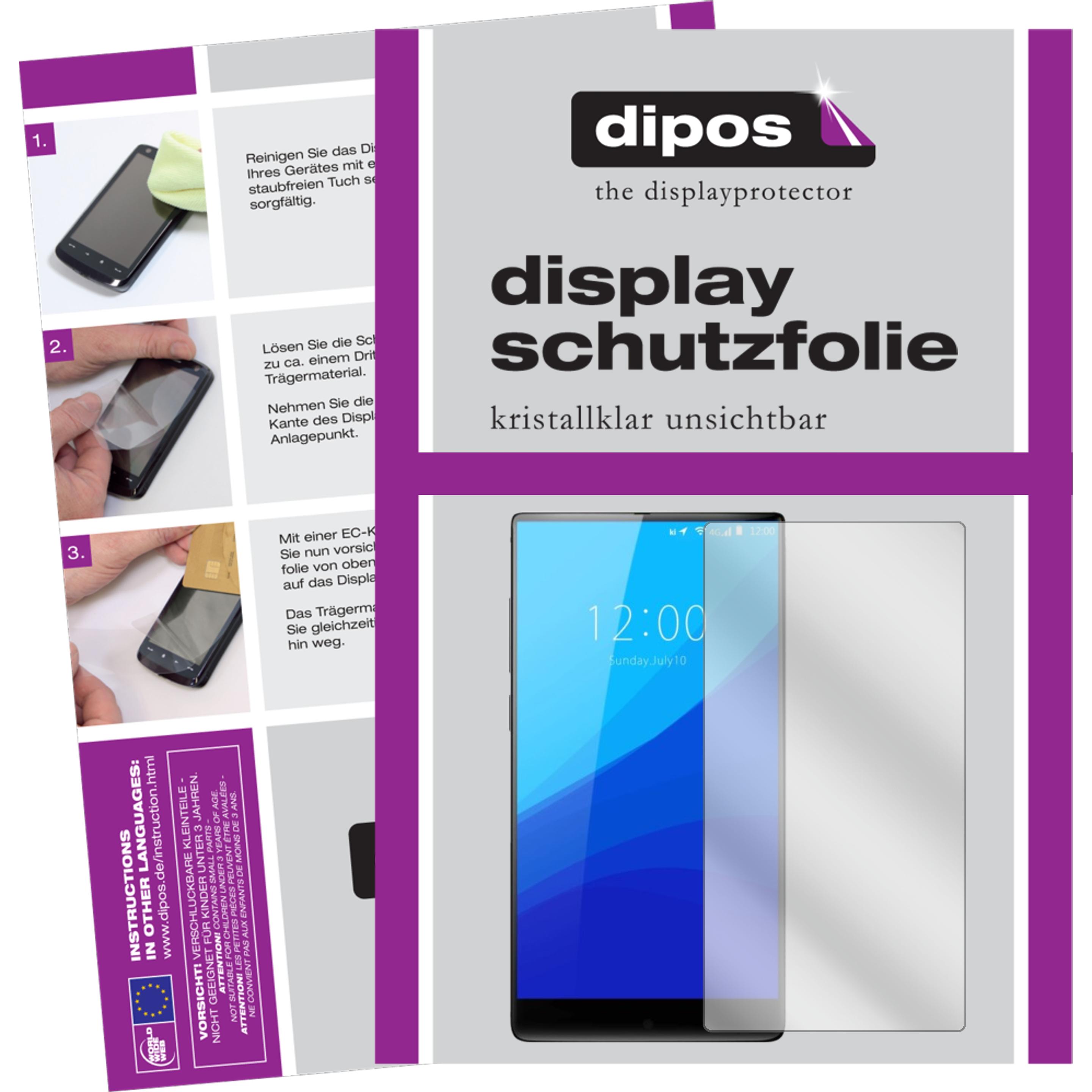 Dipos Displayschutzfolie Crystalclear (2 Stück, Umidigi Crystal Plus), Smartphone Schutzfolie, Transparent
