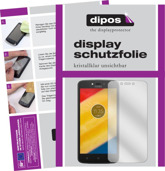 Pellicola Protettiva Antiriflesso Dipos I (6 Pezzi) Per Lenovo Moto C Plus, Vetro Opaco Anti-impronte, Made In Germany